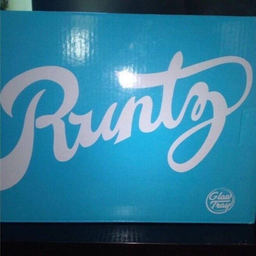 Runtz glow tray Blue Rare Rolling tray Yung lb Cookies